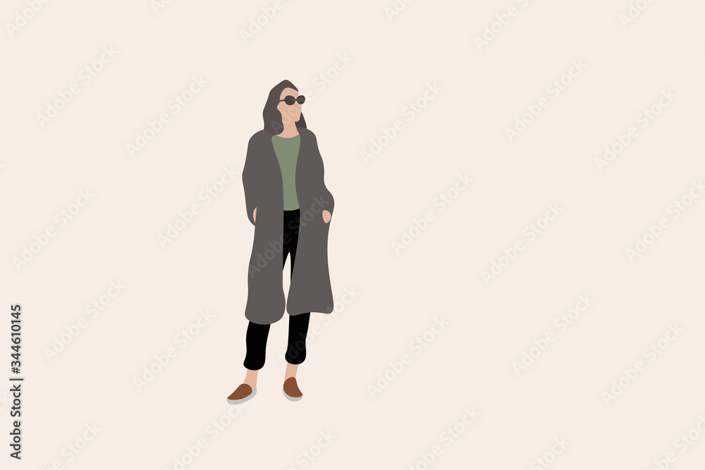 girl, business man in a suit walking girl, business man in a suit walking