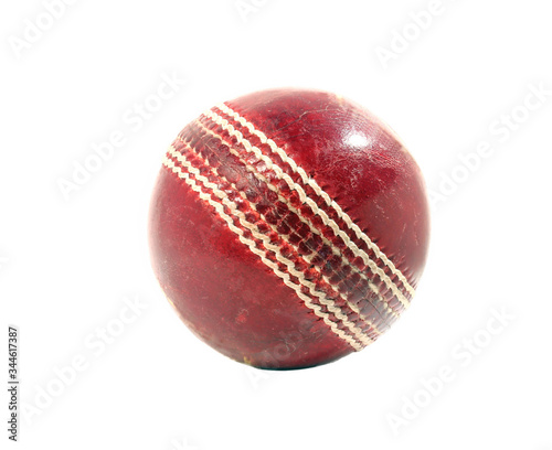 cricket ball isolated on white