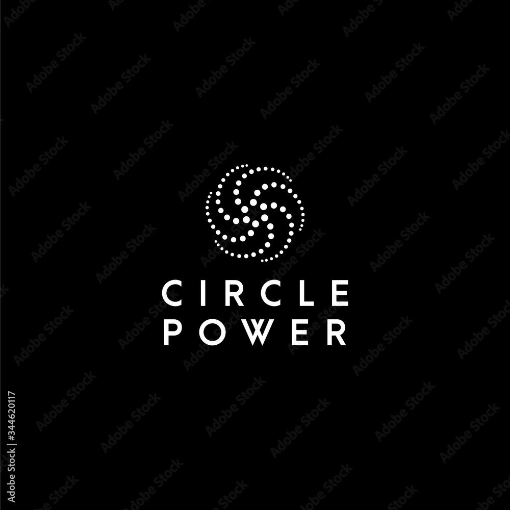 Modern logo design of circle or connection with black background color - EPS10 - Vector. Modern logo design of circle or connection with black background color - EPS10 - Vector.