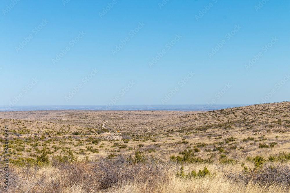Desert Near Carlsbad Caverns National Park in New Mexico