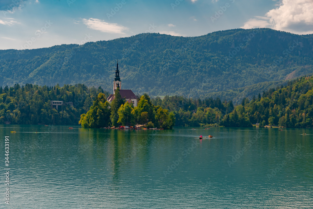 Bled lake in Slovenia