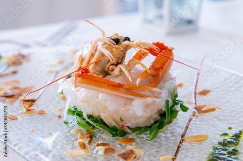 Quadro em tela Tartare Scampi