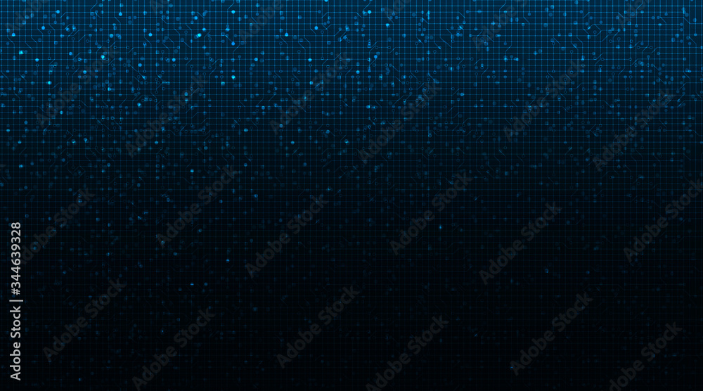 Dark and Light Circuit Microchip on Technology Background,Hi-tech Digital and security Concept design,Free Space For text in put,Vector illustration.