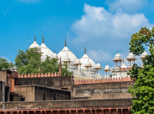 Agra Fort is a historical fort in the city of Agra in India. Lal Quila Agra 