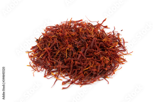 heap of dried saffron