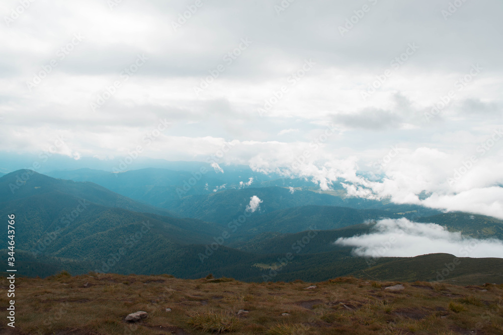 Fototapeta premium Our walk in the mountains