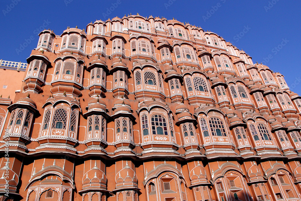 Facade of the Palace of Winds in Jaipur