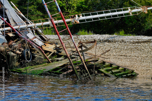Back end of a Boat