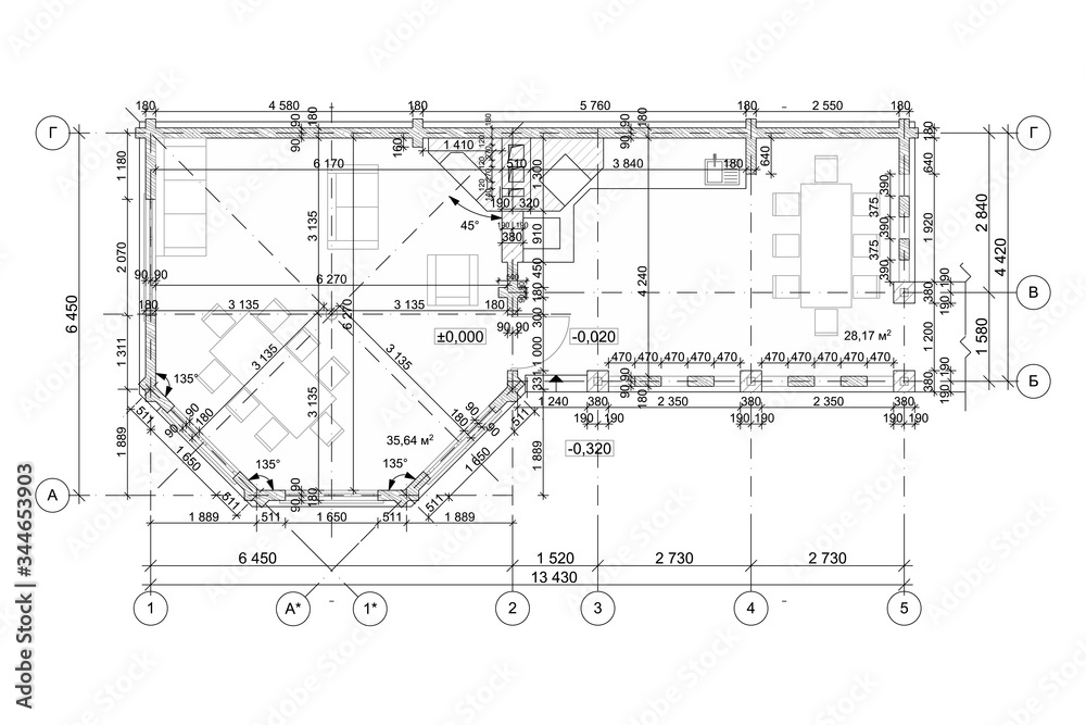 Gazebo frame with bbq grill vector illustration. Detailed architectural plan - obrazy, fototapety, plakaty 