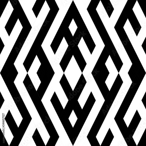 Seamless pattern with oblique black bands