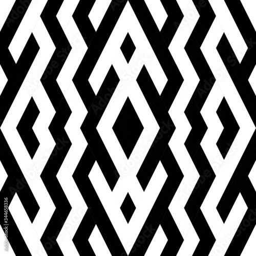 Seamless pattern with oblique black bands