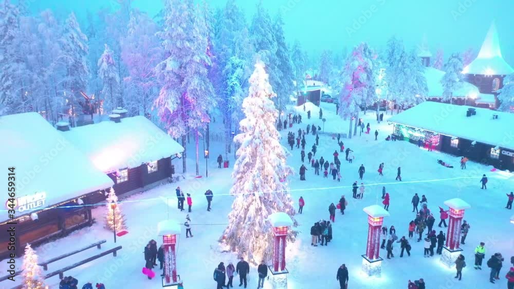 North Pole Christmas Lights- Finland - Santa Clause Village