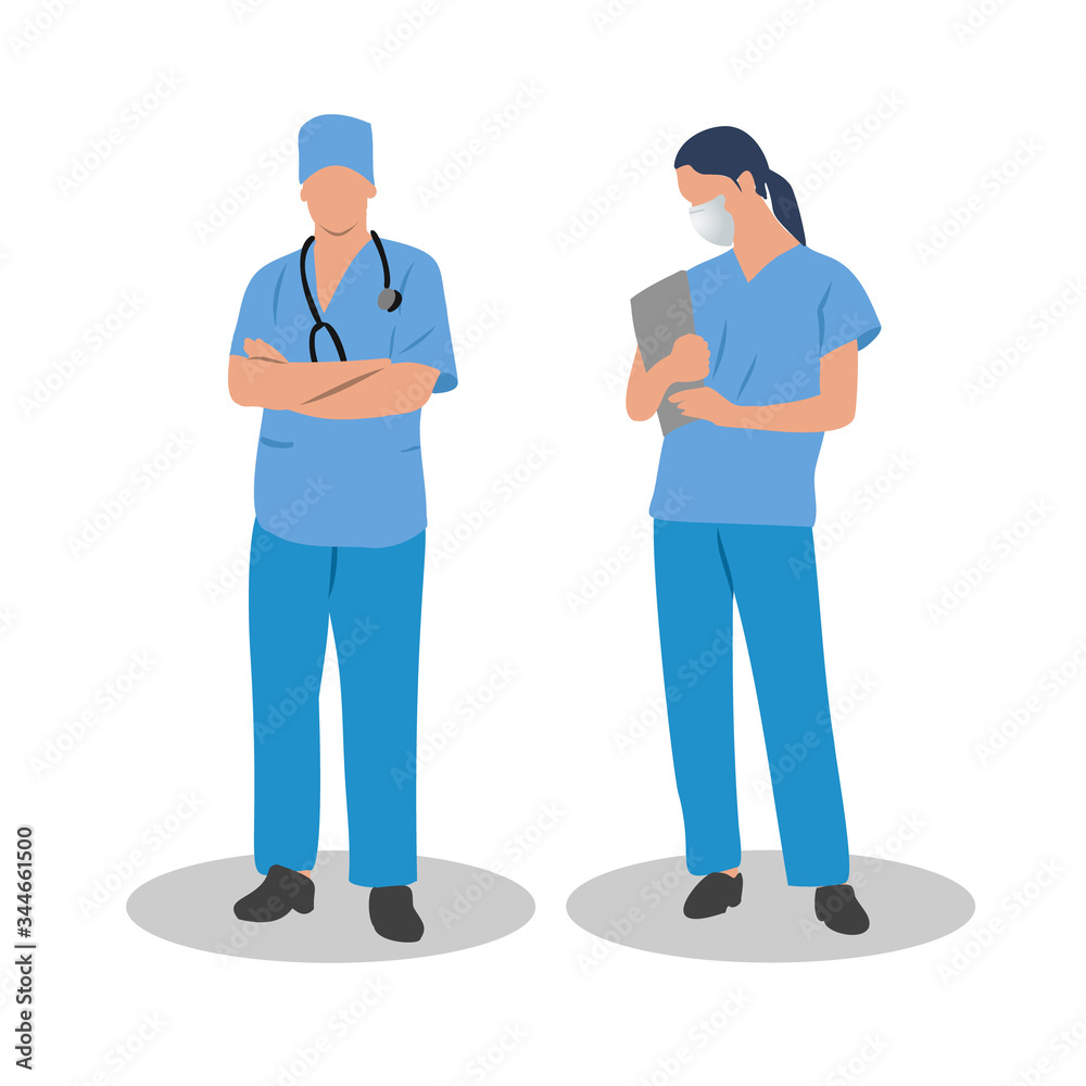 Doctors team. Medical staff doctor.Vector illustration in a flat style Doctors team. Medical staff doctor.Vector illustration in a flat style