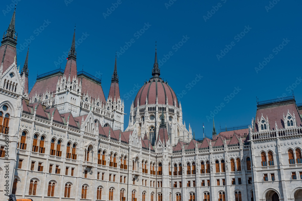 panorama of the city of Budapest in Hungary