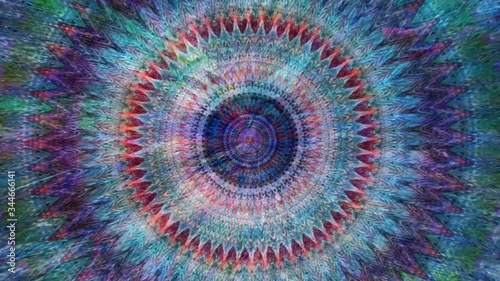 Fabulous Dreamlike Psychedelic Blur footage background of motion surface of trendy colorful original Abstraction Art pattern flow. Moving Seamless loop psychotherapy.