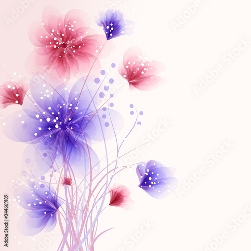 vector background with Flowers 938