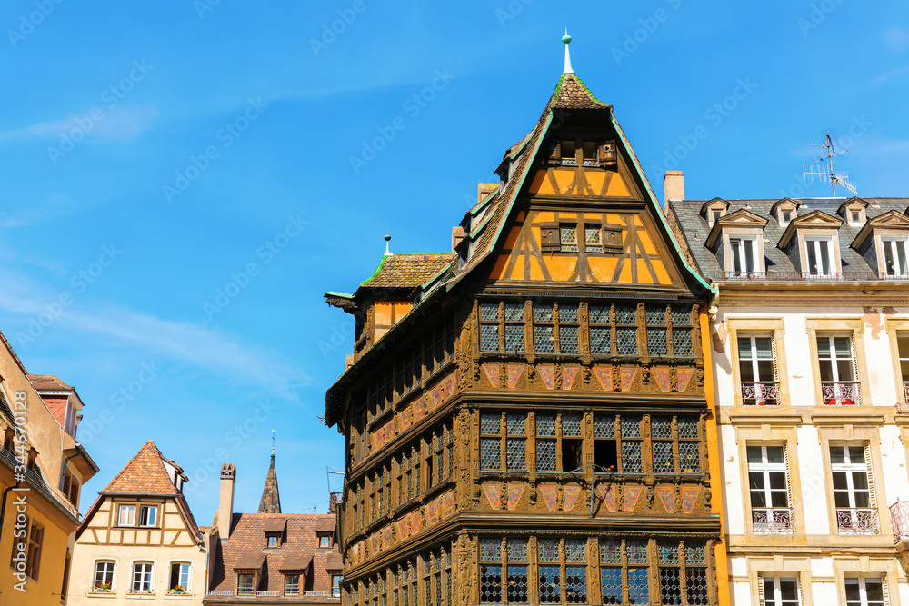 historic half timbered house in Strasbourg, France