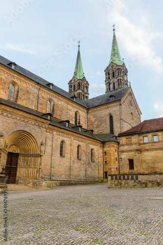 view of the Bamberg Cathedral, in Bamberg, Germany