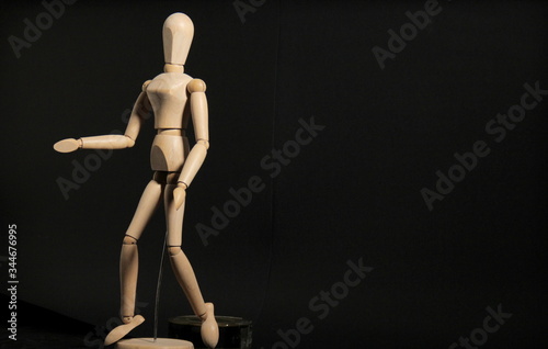 Drawing or photography wooden figure model