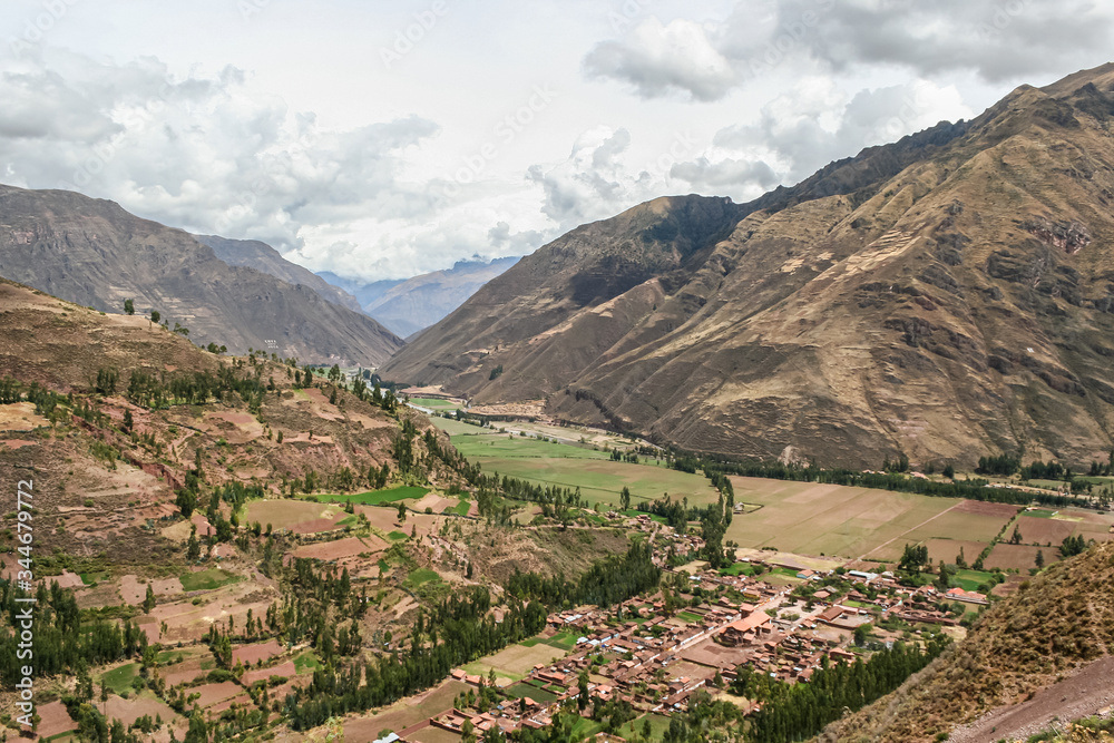 Cusco sacred valley view from top