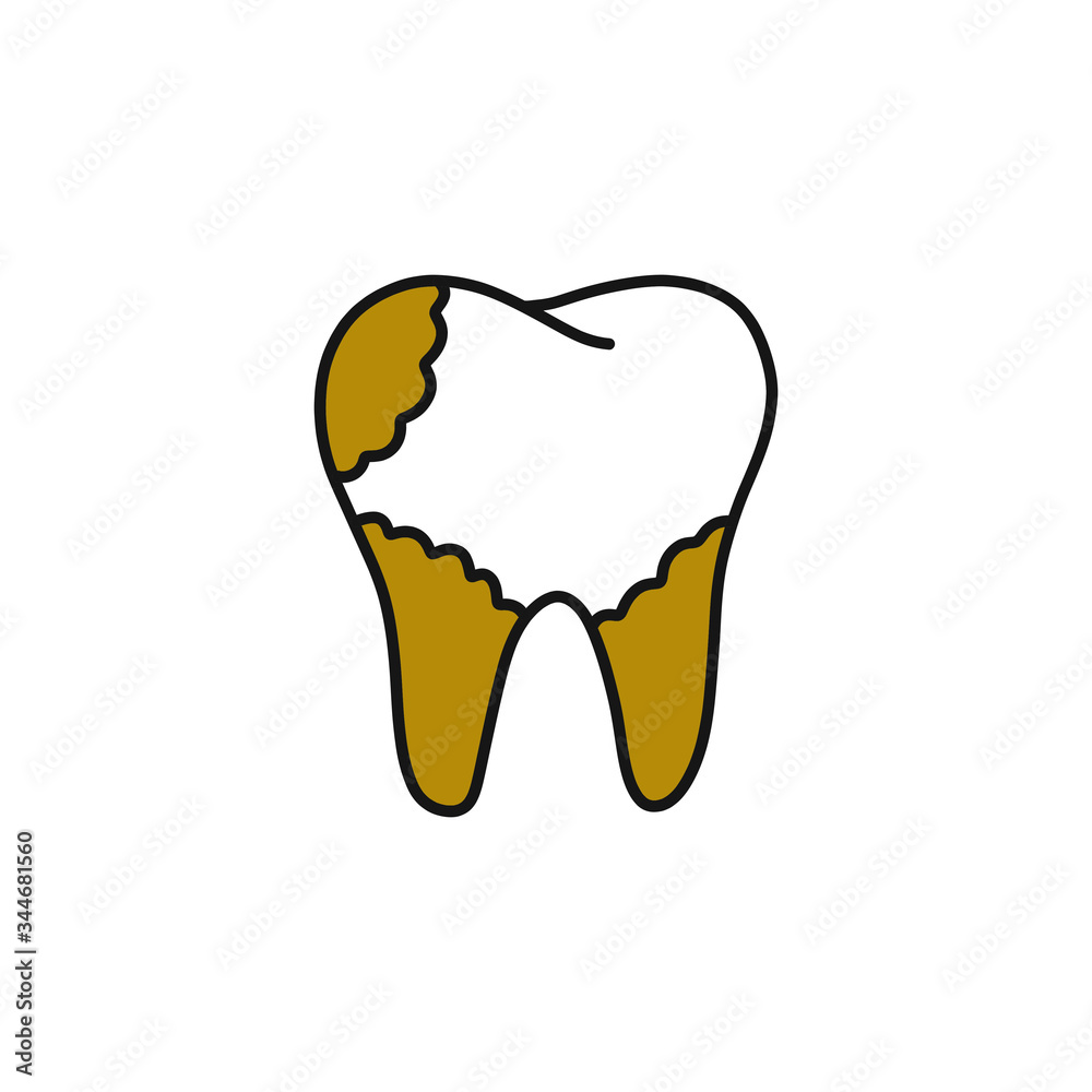 dental plaque doodle icon, vector illustration dental plaque doodle icon, vector illustration