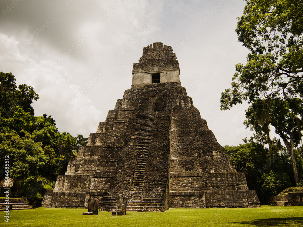 Mayan ruins at Tikal National Park, Guatemala, Central America Mayan ruins at Tikal National Park, Guatemala, Central America