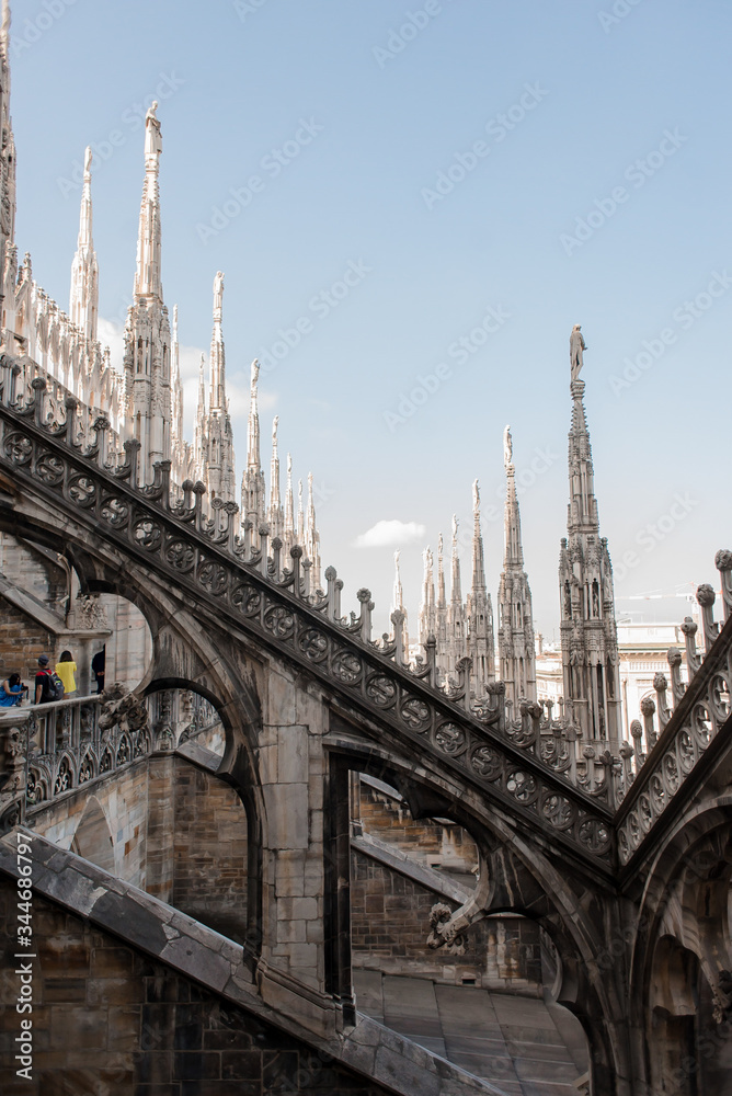 Great sunny summer day in Milano