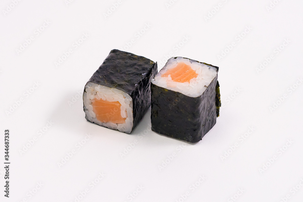 sushi rolls on a white background. Sushi Roll Sushi menu sushi rolls on a white background. Sushi Roll Sushi menu