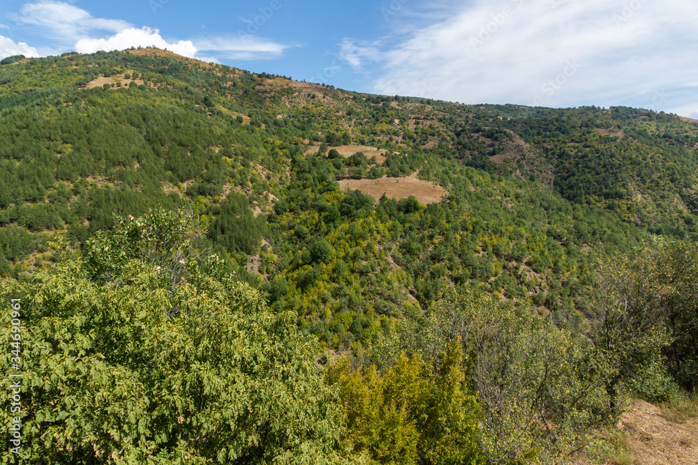 Landscape of Ograzhden Mountain, Bulgaria