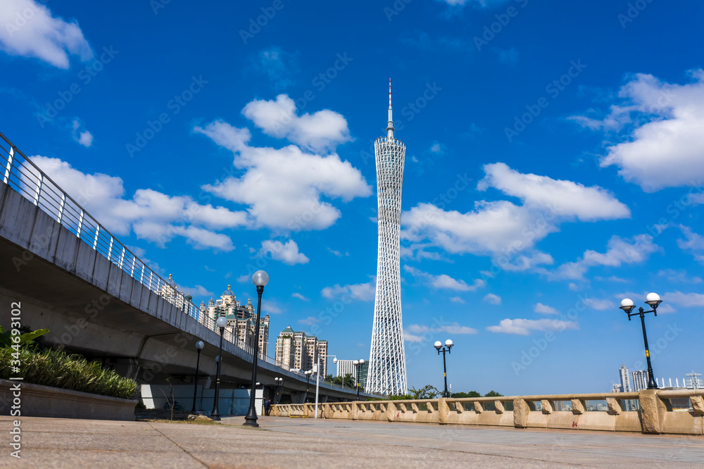 Aerial photography of Guangzhou City Scenery in China Aerial photography of Guangzhou City Scenery in China