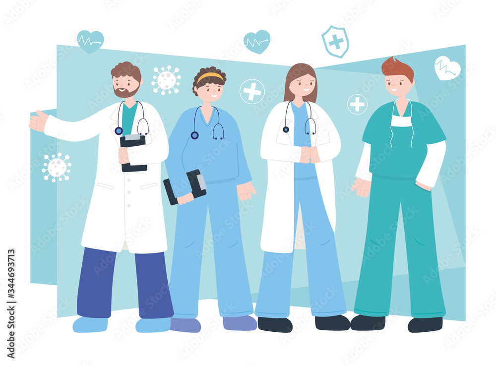 doctors and nurses, team professional physicians nurses staff, medical people characters doctors and nurses, team professional physicians nurses staff, medical people characters