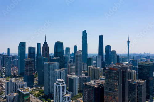 Aerial photo of Guangzhou City  China