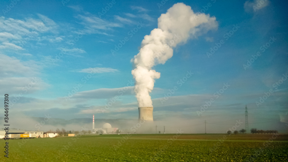 Obraz premium Nuclear power plant of Niederamt, Switzerland