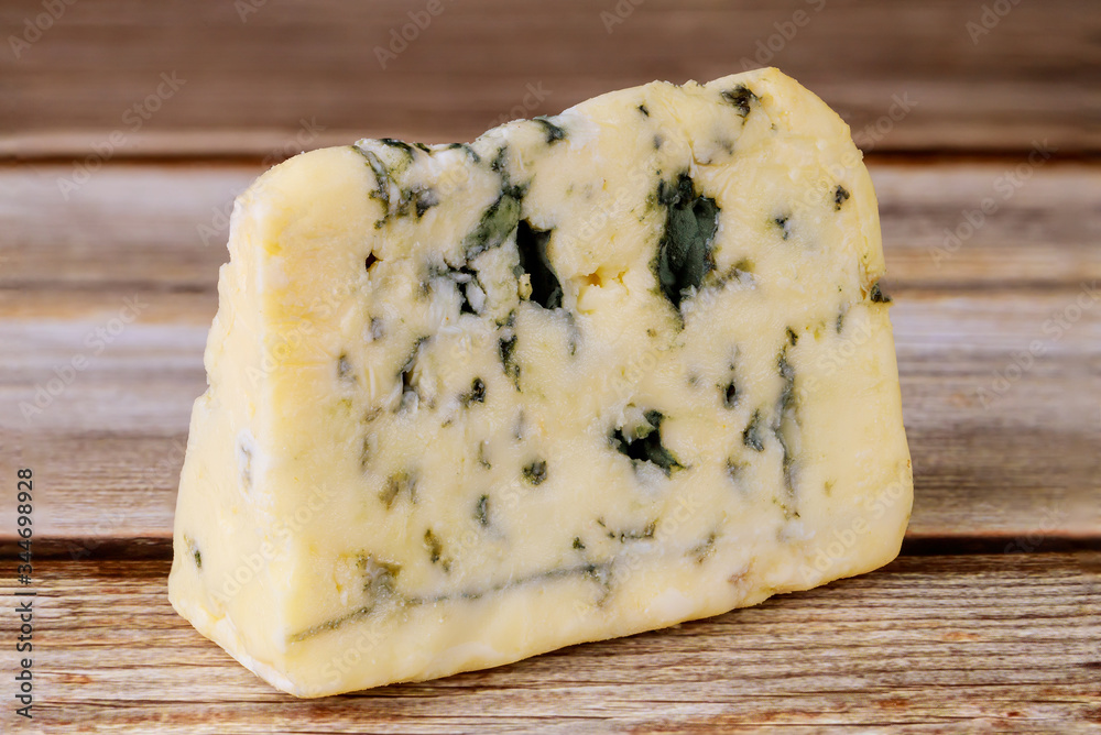 Aging blue stilton England cheese.