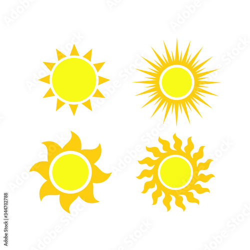 set of sun icons