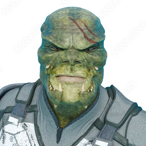 Canvas Print lizard warrior id profile picture