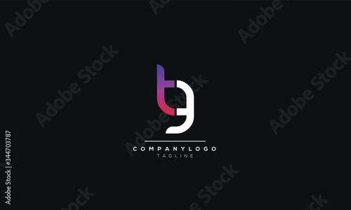bg Letter Logo Design Icon Vector Symbol