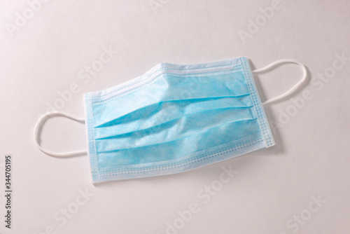 Surgical or Medical Face Mask on a White Background