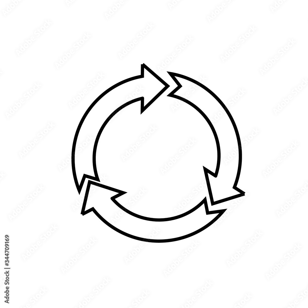 recycling symbol on white background recycling symbol on white background