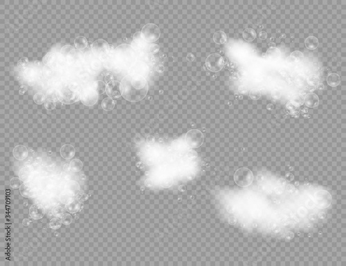 Bath foam bubbles.