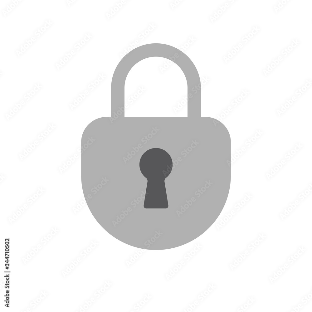 Padlock icon, symbol of security and safety. Lock pictogram. Padlock icon, symbol of security and safety. Lock pictogram.