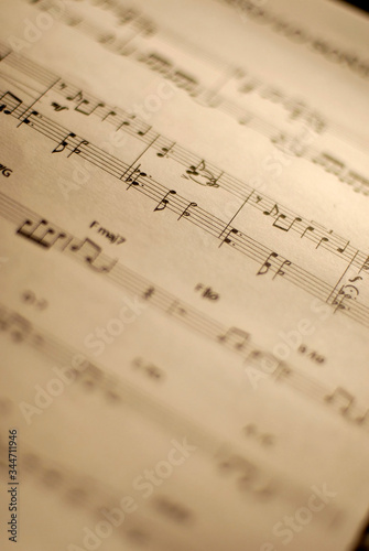 Fotomurale music sheet