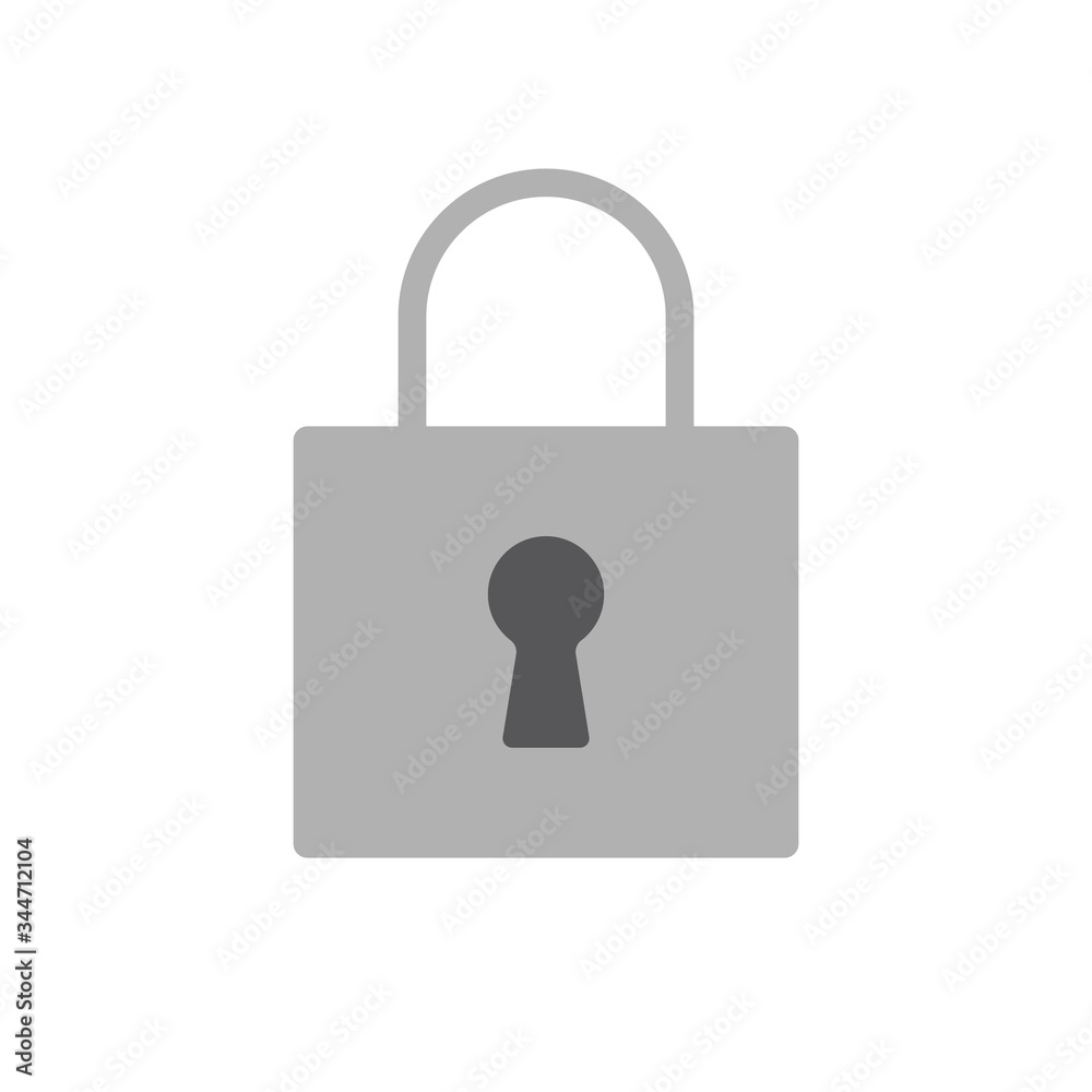 Padlock icon, symbol of security and safety. Lock pictogram. Padlock icon, symbol of security and safety. Lock pictogram.