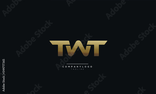 TWT Letter Logo Design Icon Vector Symbol