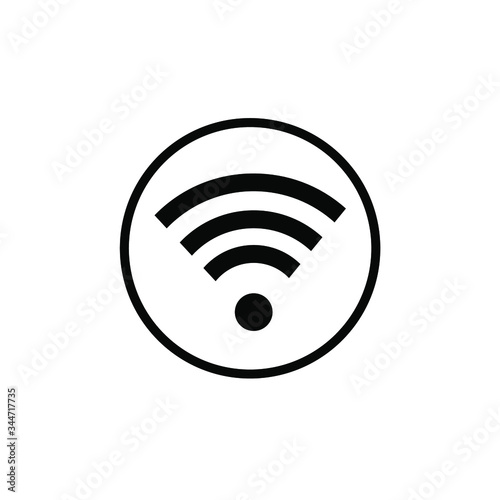 wi fi icon  Icon symbol Flat vector illustration for graphic and web design.