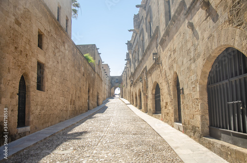 Fototapeta Naklejka Na Ścianę i Meble -  the old town Rhodes Greece