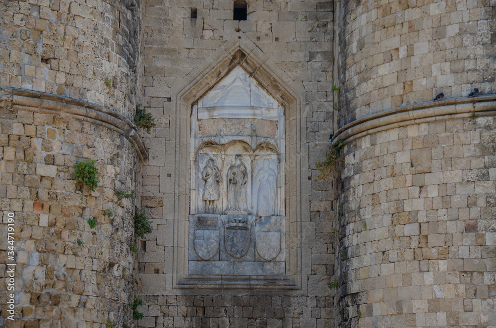 the old town Rhodos Greece