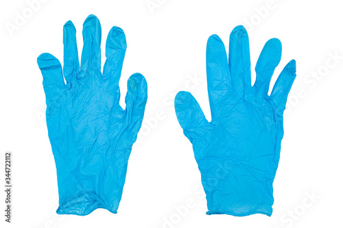 Wallpaper Mural Blue medical gloves Torontodigital.ca