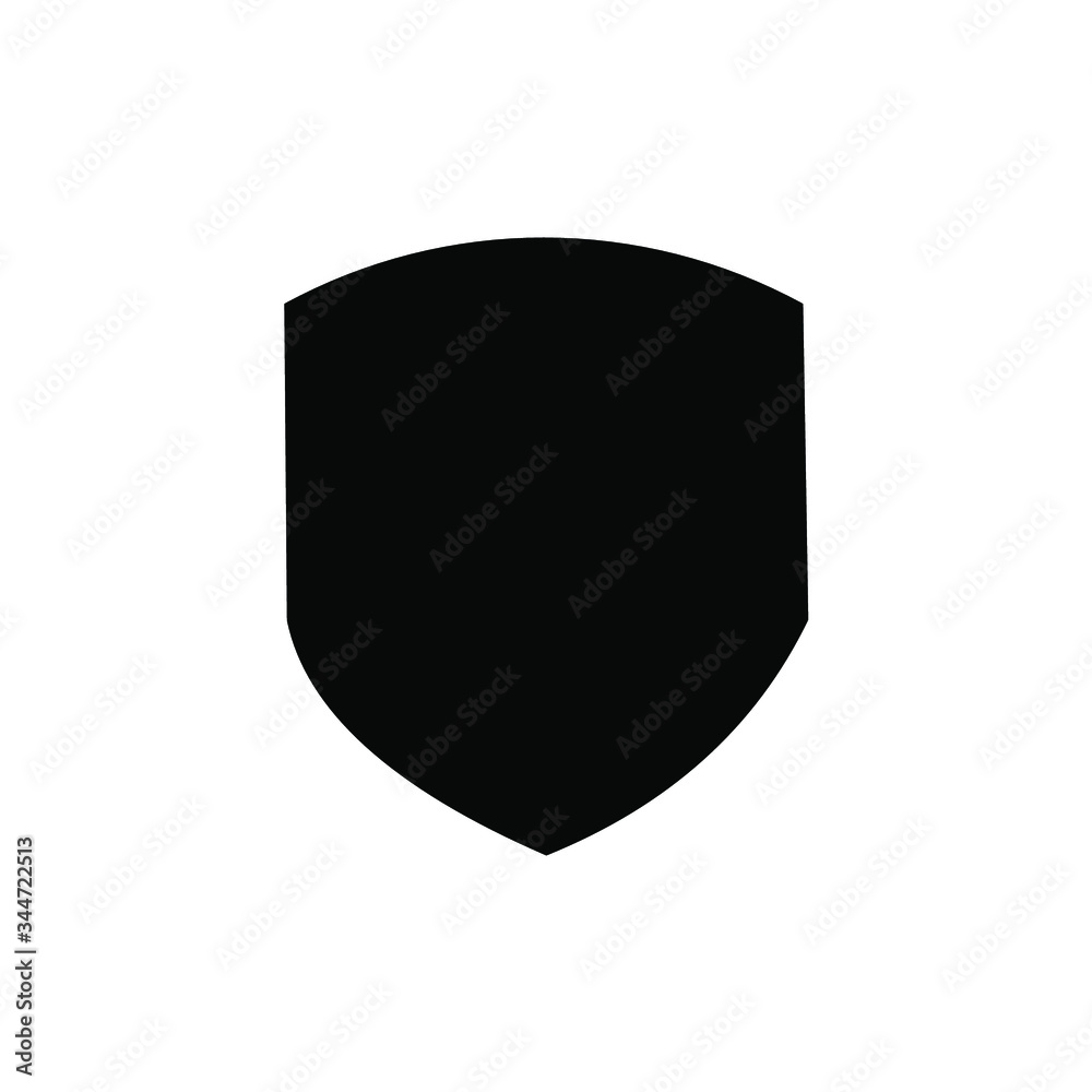 black shield on white background black shield on white background