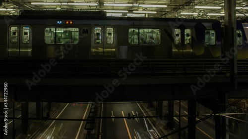 Timelapse of Shibuya train station in Tokyo